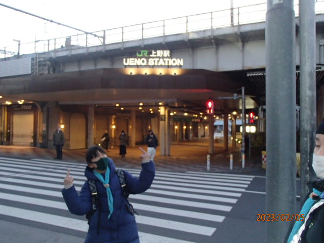 チーター班の最終到達地点は上野駅でした！